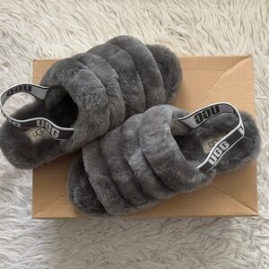 Never worn UGG Women's Plush Charcoal Slippers